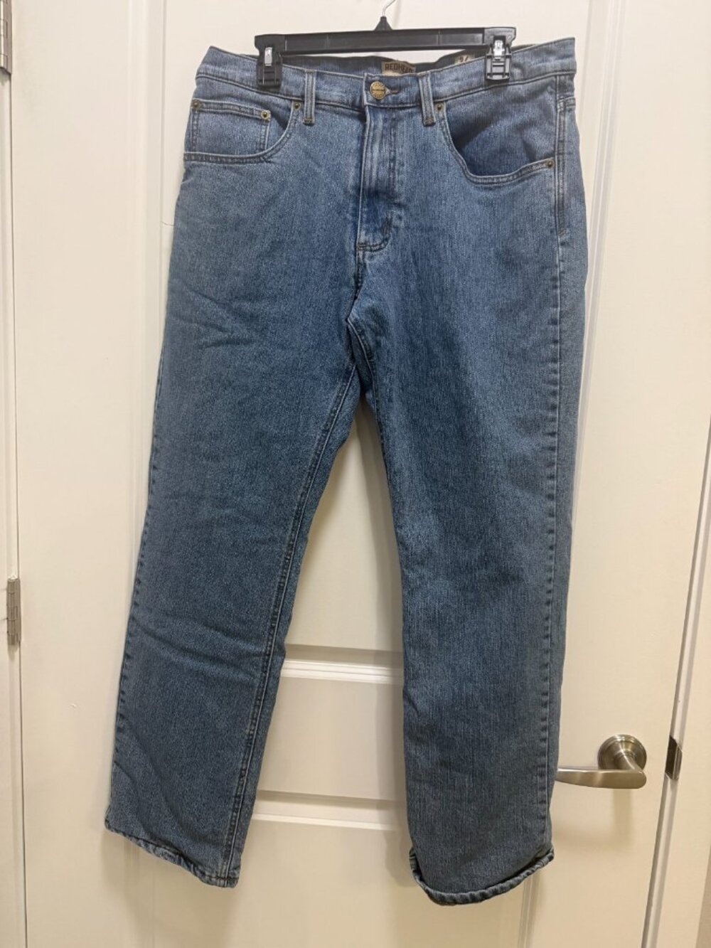 Red Head Brand Co. Fleece Lined Straight Leg Jeans Sz 34x32